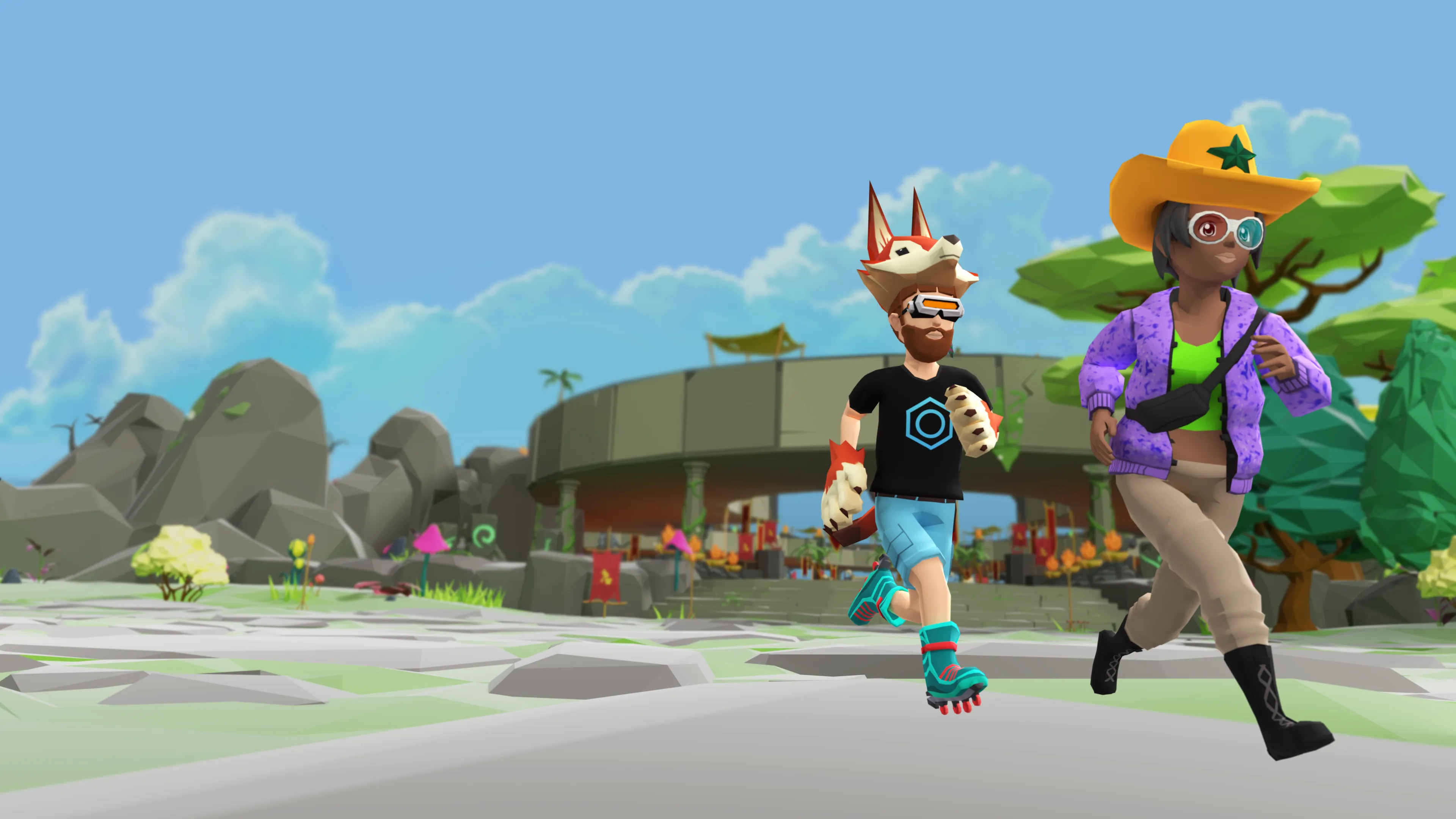 Decentraland Metaversum Welt Decentraland ist ein browserbasiertes Metaverse.